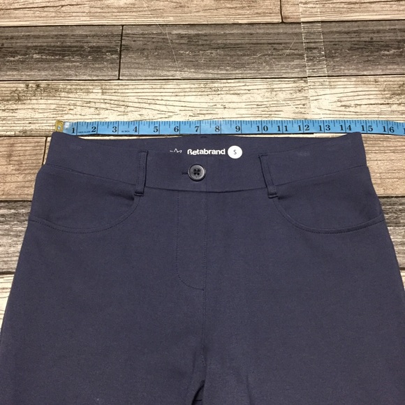 Betabrand Straight Pull On Stretch Pants Women’s S Blue Gray (Inseam 31.5) - Picture 4 of 9